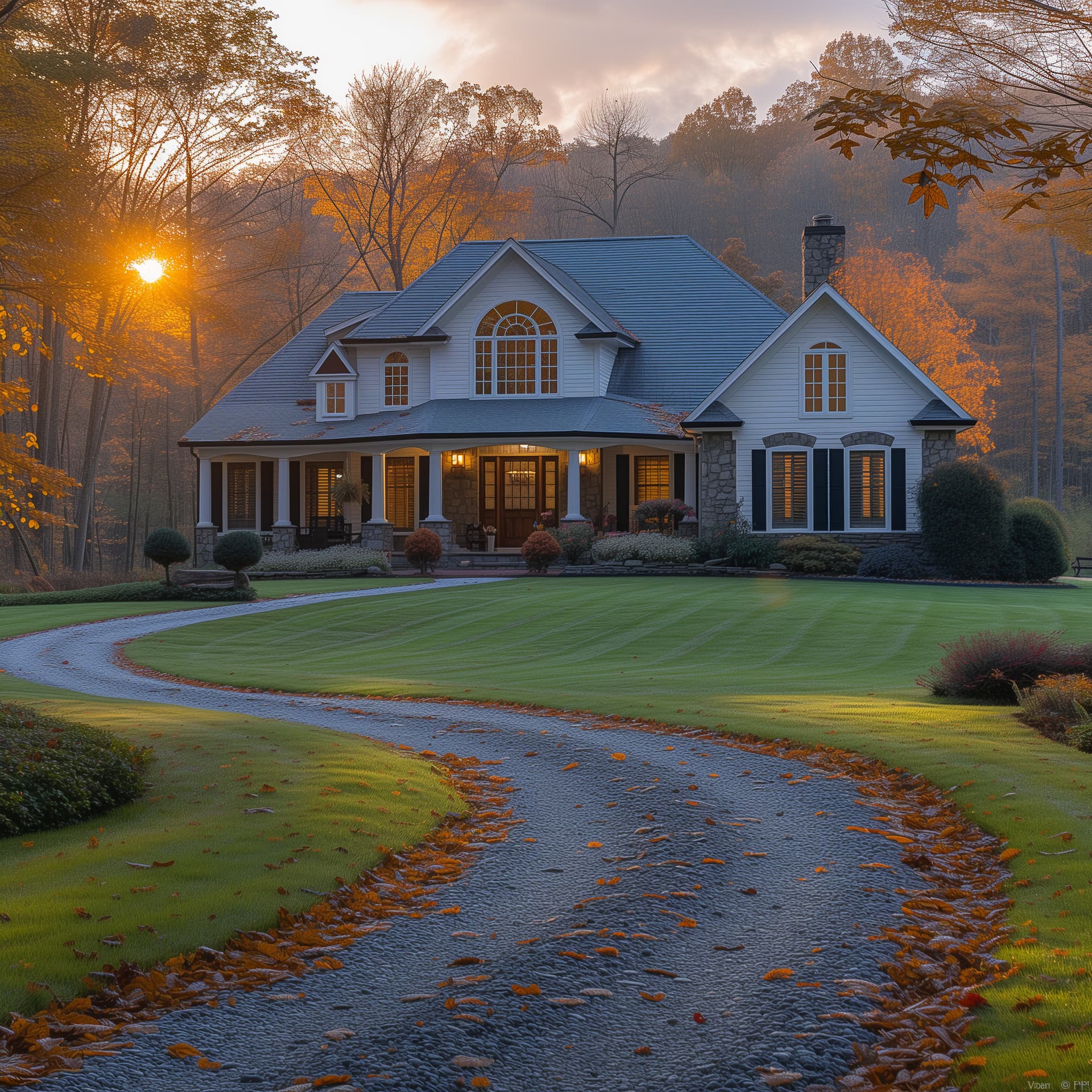 Charming residential street in Winterville NC with new construction homes